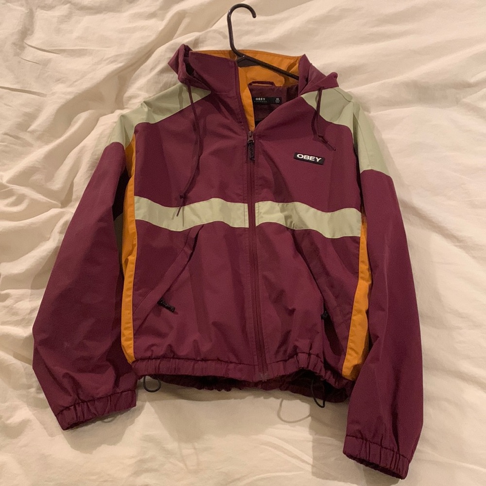 obey colorblock jacket